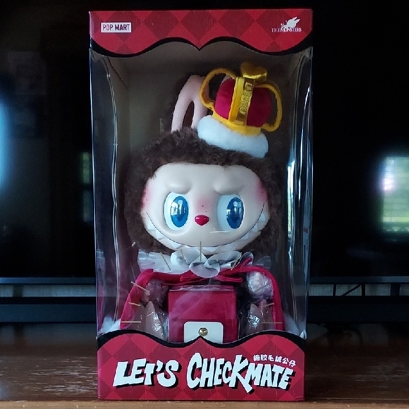 100% Authentic Let's Checkmate Plush Toy - Brown and Red - Picture 1 of 4